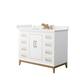 Option White, Bronze Trim, White Quartz Top