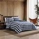 preview thumbnail 2 of 6, Eddie Bauer Lakehouse Plaid Blue Cotton Duvet Cover Set