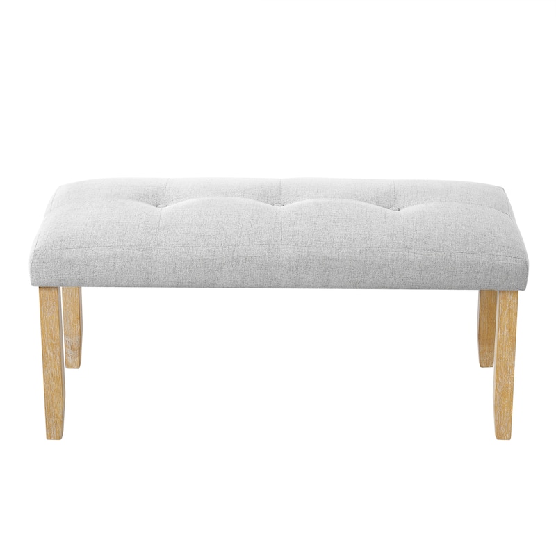 Upholstered Tufted Bench,Modern Bedroom Benches Upholstered Dining Benches,Fabric End Of Bed Bench