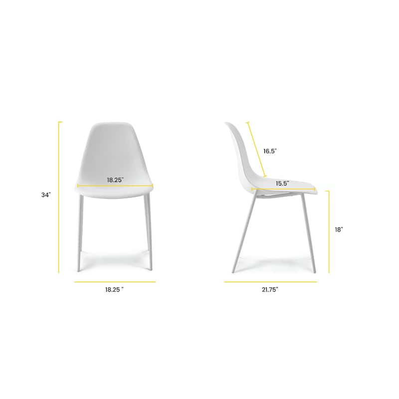 Poly & Bark Isla Dining Chair (Set of 2) - Indoor or Outdoor Use