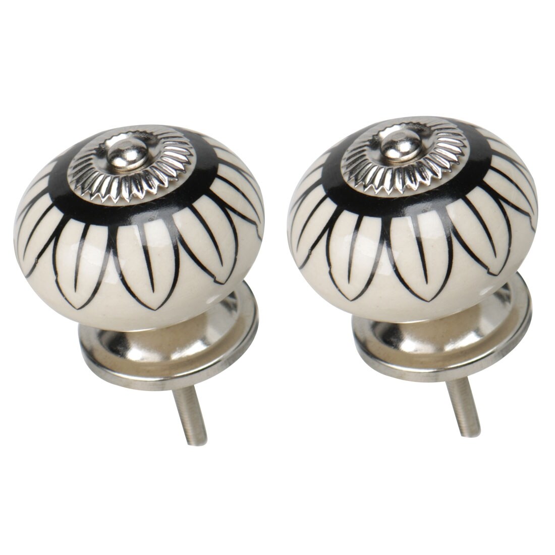 Shop 2pcs Ceramic Vintage Knobs Drawer Round Pulls For Cupboard