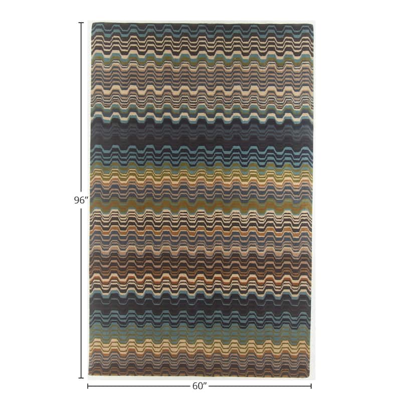 Moments Multicolor Area Rug - 5' 0'' X 8' 0'' - 5' 0'' X 8' 0''