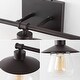 preview thumbnail 7 of 18, JONATHAN Y Ellis 26" 3-Light Farmhouse Cottage Vanity Light with Bathroom Hardware Accessory Set, (5-Piece)