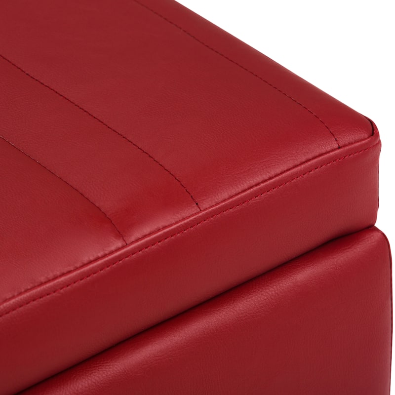 WYNDENHALL Garret 48 inch Wide Contemporary Rectangle Storage Ottoman