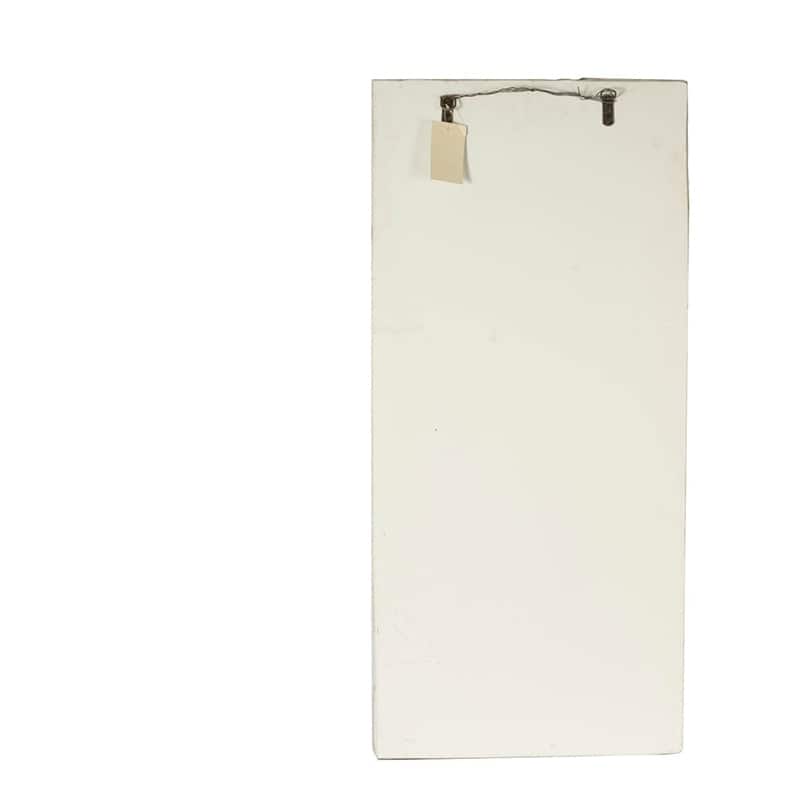 Bohemian Style Large Art Board Wall Decor Rectangular Sculpture with White Finish, for Birthday and Housewarming Party
