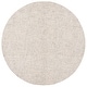 preview thumbnail 7 of 16, Martha Stewart Handmade Verane Contemporary Wool Rug 6' Round - Light Grey/Ivory - Round