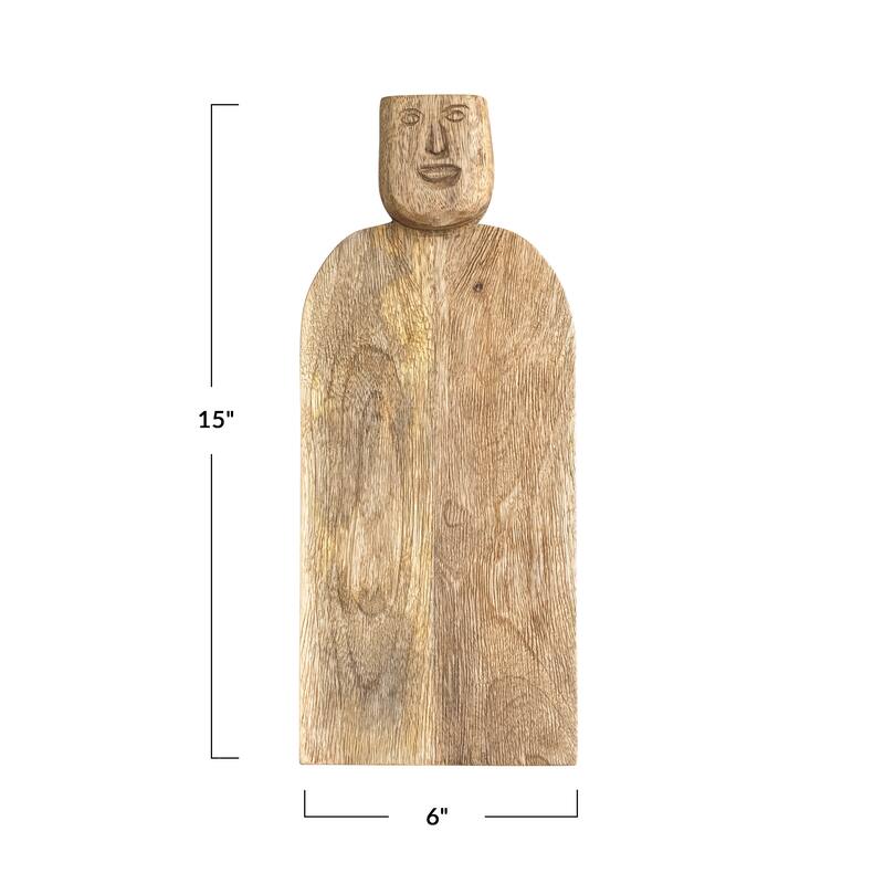Hand-Carved Mango Wood Cheese Slicer and Cutting Board