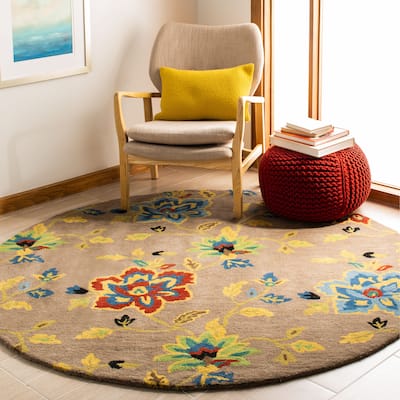 SAFAVIEH Handmade Soho Rolfkea Floral N.Z. Wool Rug