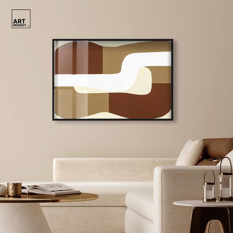Minimal Wavy III Shadowbox by Art Remedy