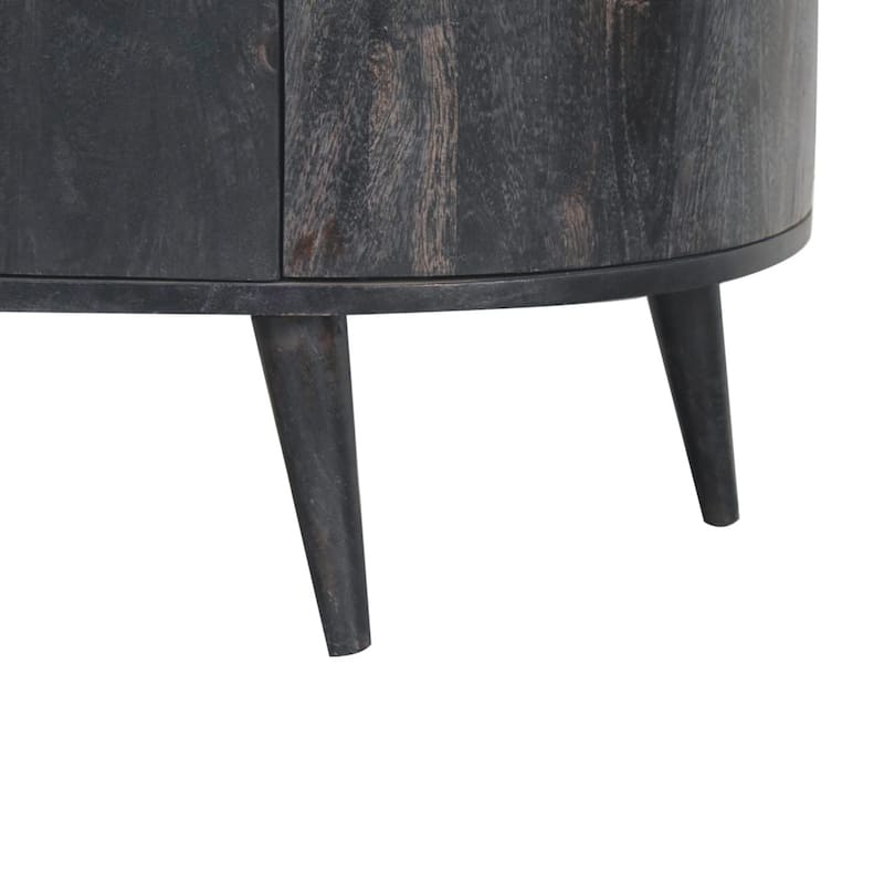 Artisan Furniture Solid Wood Ash Black T-Bar Quad Cabinet