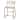 New Ridge Home Goods Mina Metal Modern Upholstered Bar Stool