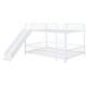 preview thumbnail 6 of 78, Metal Bunk Bed with Slide and Guardrails for Kids, Boys and Girls, Bedroom