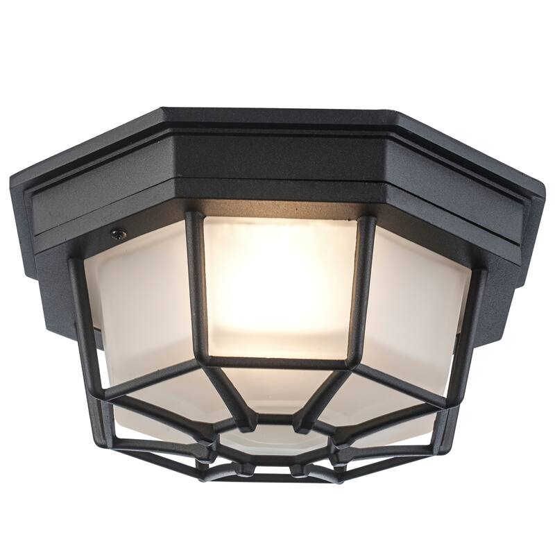 Trans Globe Lighting Single Light Down Lighting Flush Mount Ceiling - Black