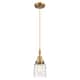 Option Brushed Brass / Clear Deco Swirl Shade