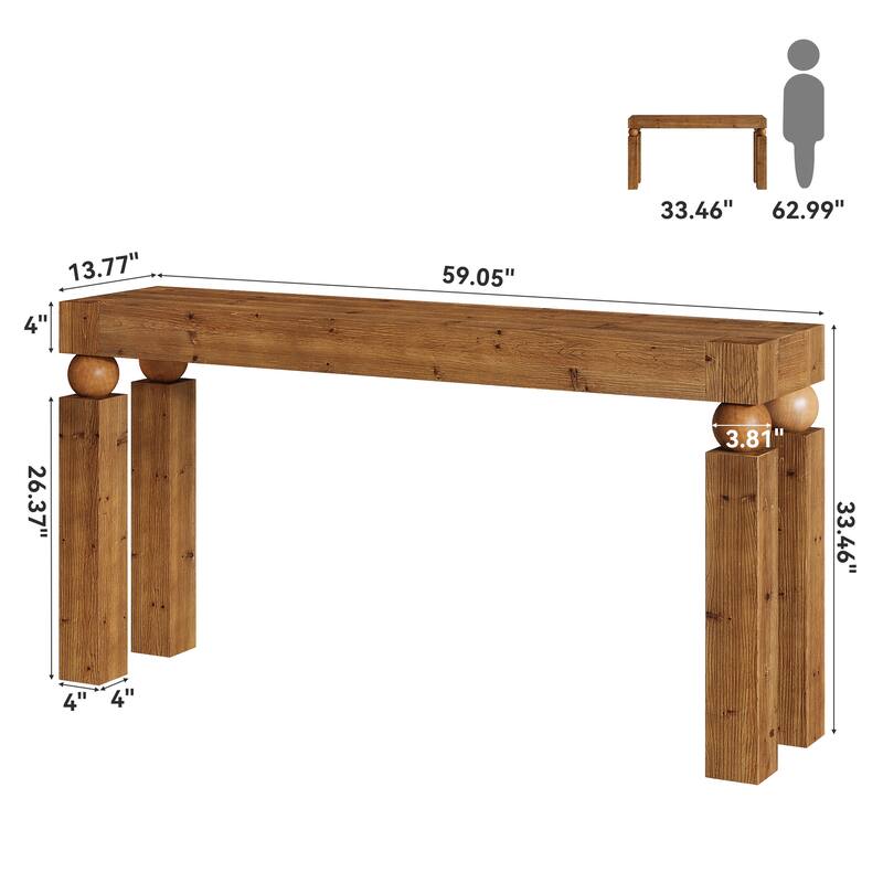 Solid Wood Console/Entryway Table