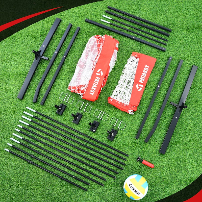 Professional Volleyball Training Equipment Net for Indoor and Outdoor - 14x11ft