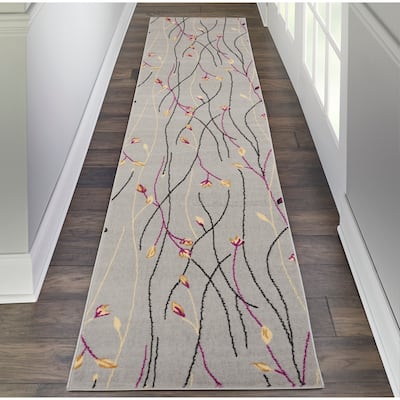 Nourison Grafix Floral Botanical Transitional Area Rug