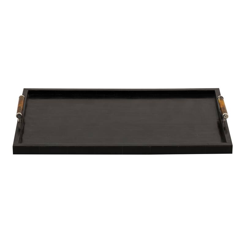 Elk Home Ebony Black Wood Composite 24 Inch Wide Tray