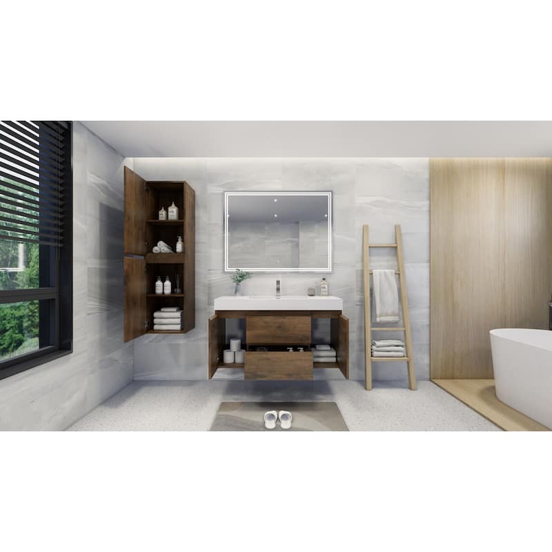 Baillie 48'' Wall-Mounted Vanity with Reinforced Acrylic Sink