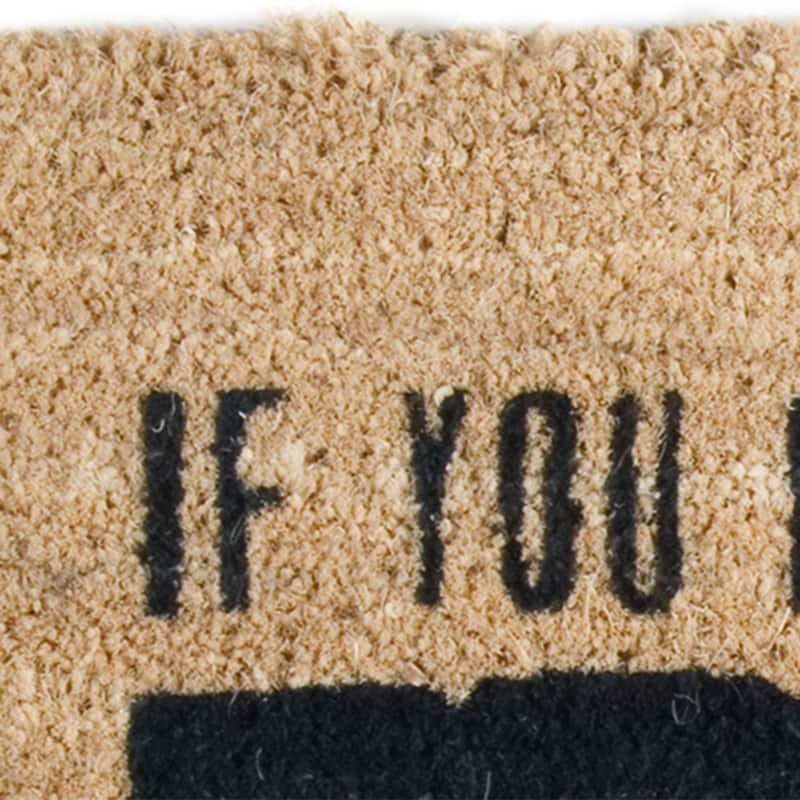 1'6" x 2'6" If You Forgot the Wine Go Home Sentiment Coir Indoor Outdoor Doormat