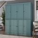 preview thumbnail 95 of 145, Palace Imports 100% Solid Wood Pantry Cabinet, Adjustable Shelves, 65" Wide, 71.5" Tall - 65" x 71.5" Aqua - Solid