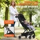 preview thumbnail 18 of 28, Carbon Steel Foldable Stroller with Recline and Footrest - 28” L x 17.3” W x 42.1” H