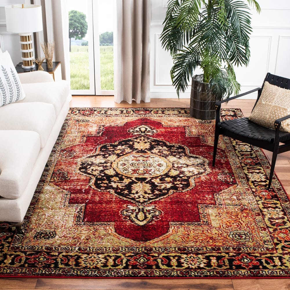SAFAVIEH Vintage Hamadan Ismay Oriental Distressed Rug
