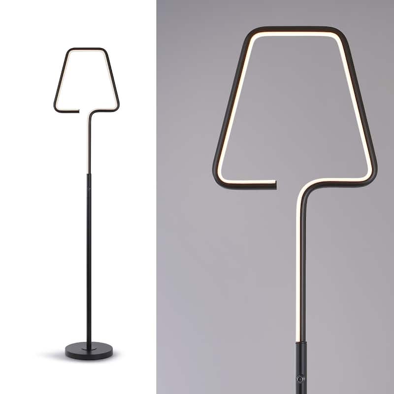 THE LAMP 62.75"H Dimmable LED Tube Floor Lamp