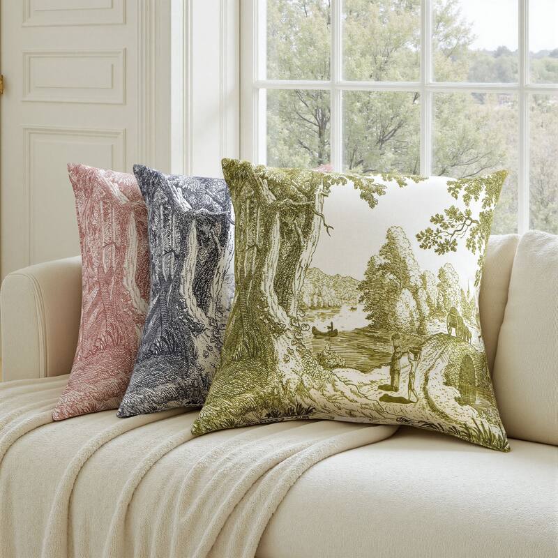 StyleCraft Reverie Toile Pillow