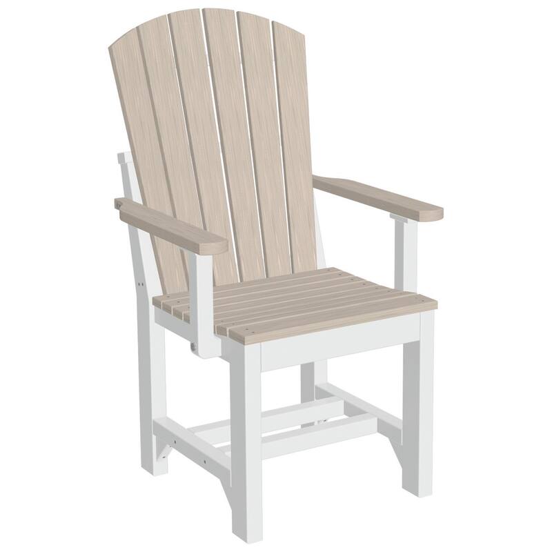Set of 4 Poly Lumber Adirondack Dining Chairs