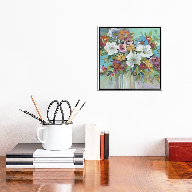 iCanvas "Confetti Bouquet I" by Carol Robinson Framed Canvas Print