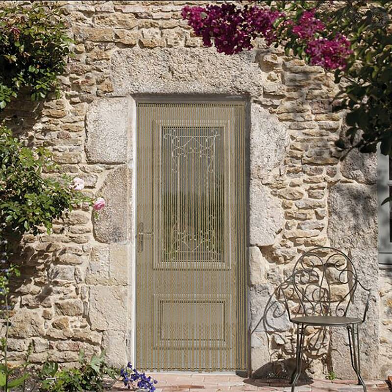 Braided Cotton/Polyester Rope Door Curtain 54 Strings 79" H x 36" W - 79" H x 36" W x 0.8" D