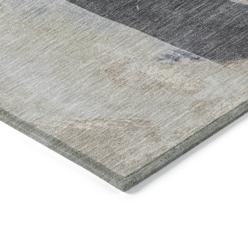 HomeRoots Abstract Transitional Rectangle Outdoor Rug