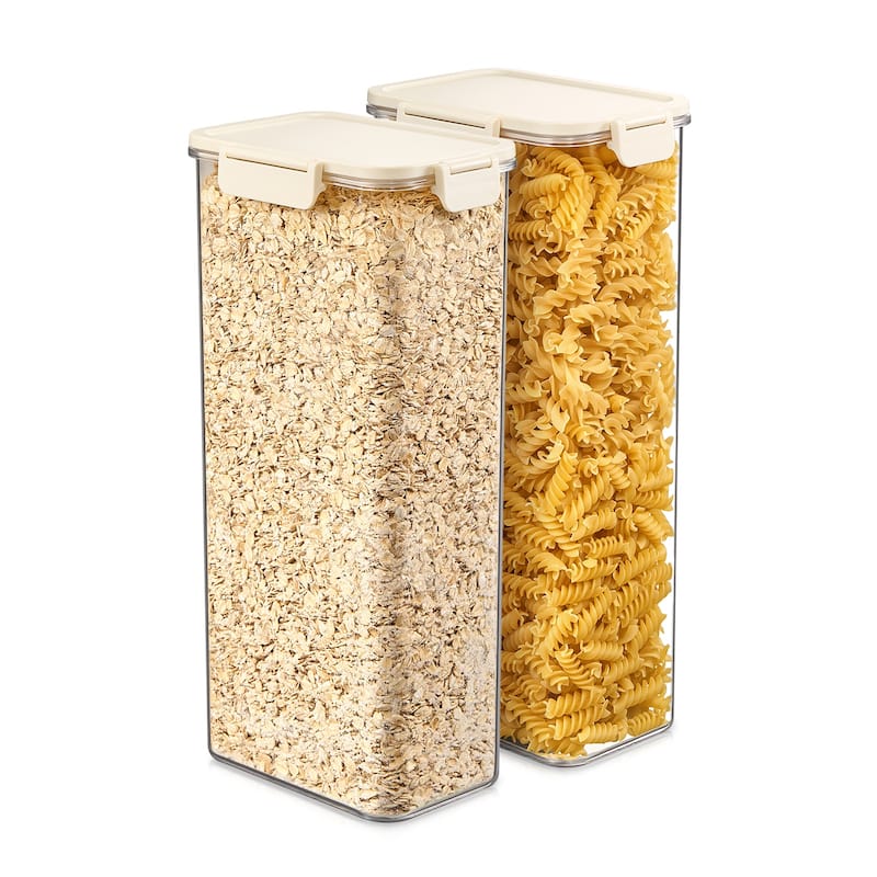 Sorbus Airtight Food Storage Container, Clear Stackable Canister for Pantry, Rice, Pasta, Cereal & Snacks