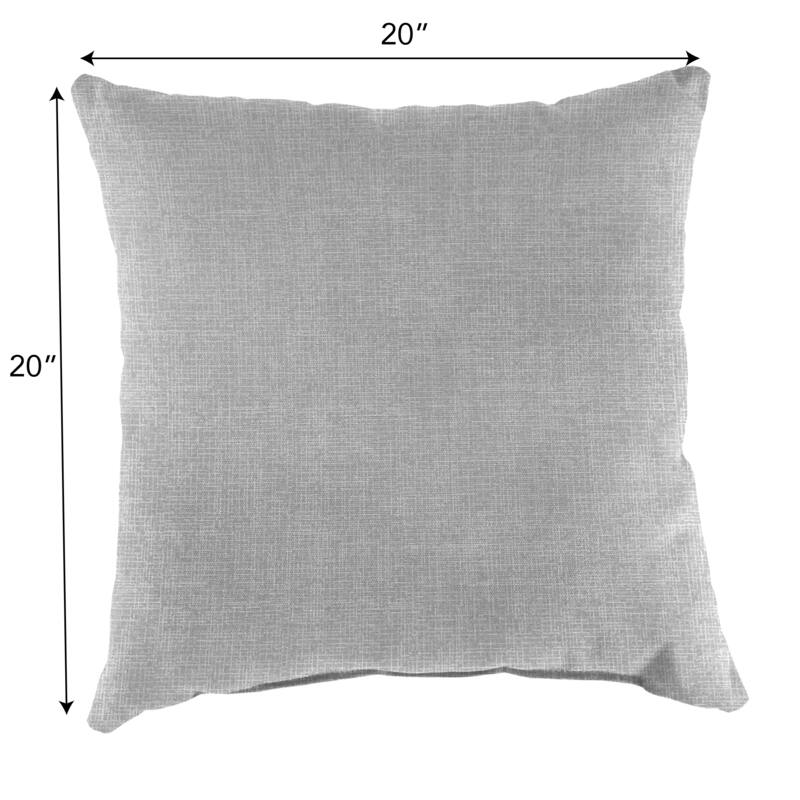 20" x 20" Navy Stripe Outdoor Throw Pillow - Set of 2 - 20'' L x 20'' W x 6'' H