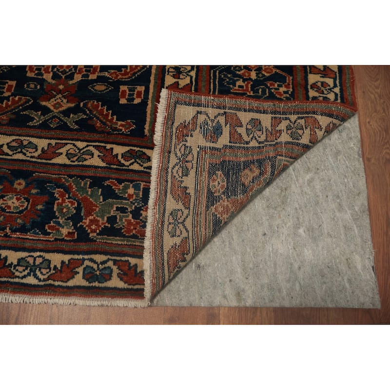 Hand Knotted Oriental 100% Wool Carpet Traditional Geometric Oranges & Rust Malayer Area Rug - 6' 3'' X 5' 1''