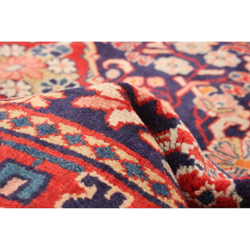ECARPETGALLERY Hand-knotted Anadol Navy Wool Rug - 3'6 x 10'2