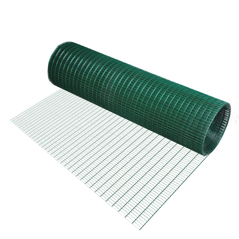 PawHut 98' L x 35.5" H Hardware Cloth, 1/2 x 1 Inch Wire Mesh Fence Netting Roll for Aviary, Chicken Coop