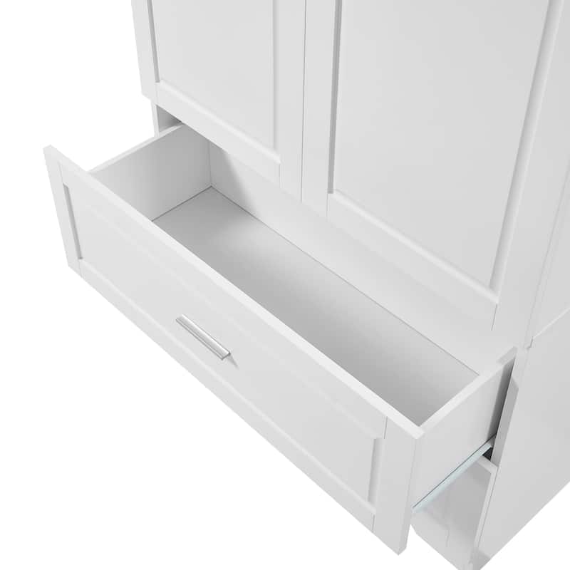 Modern Wooden Bathroom Linen Cabinet