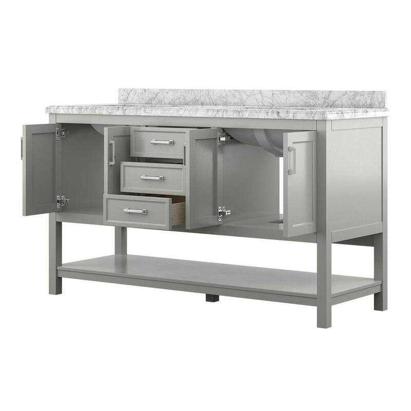 Design Element Affinity 61" Double Sink Vanity