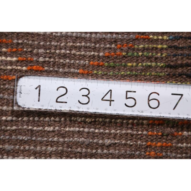 Geometric Moroccan Oriental Area Rug Hand-Knotted Oriental Wool Carpet - 9'8" x 13'4"