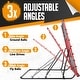 preview thumbnail 6 of 11, Zealfeel 4 x 4.5 ft Baseball Rebounder Steel Pitch Back Net with 2 Strike Zones and Bag