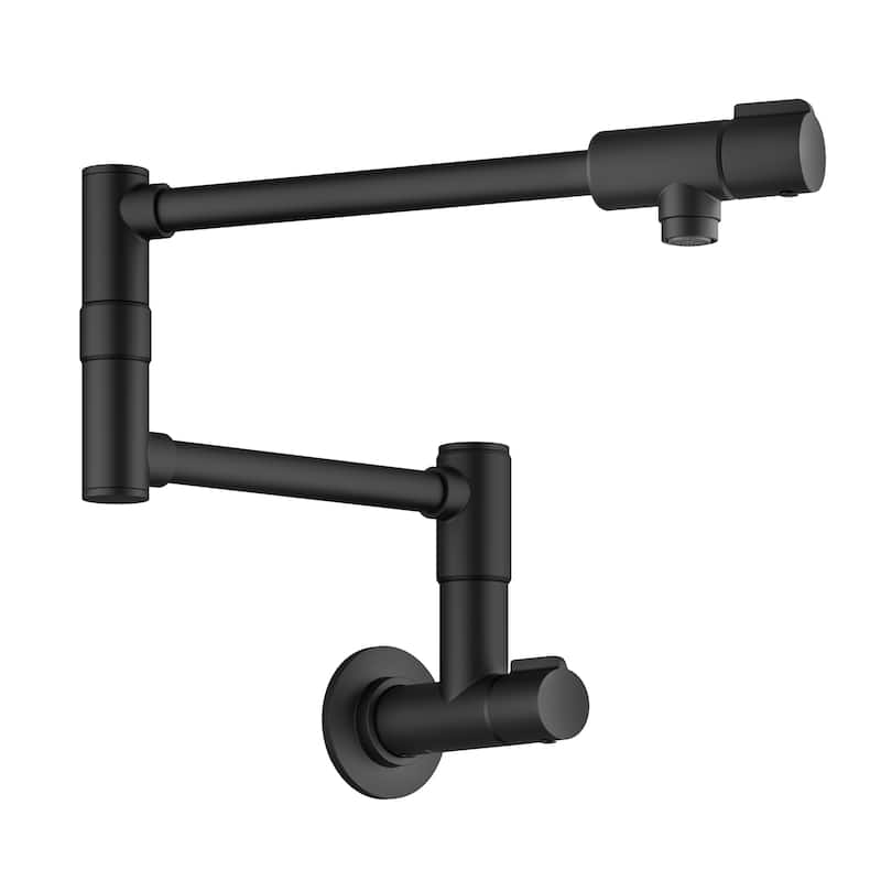 KRAUS Bolden 2 Handle Wall Mount Pot Filler Faucet w/ Retractable Arm