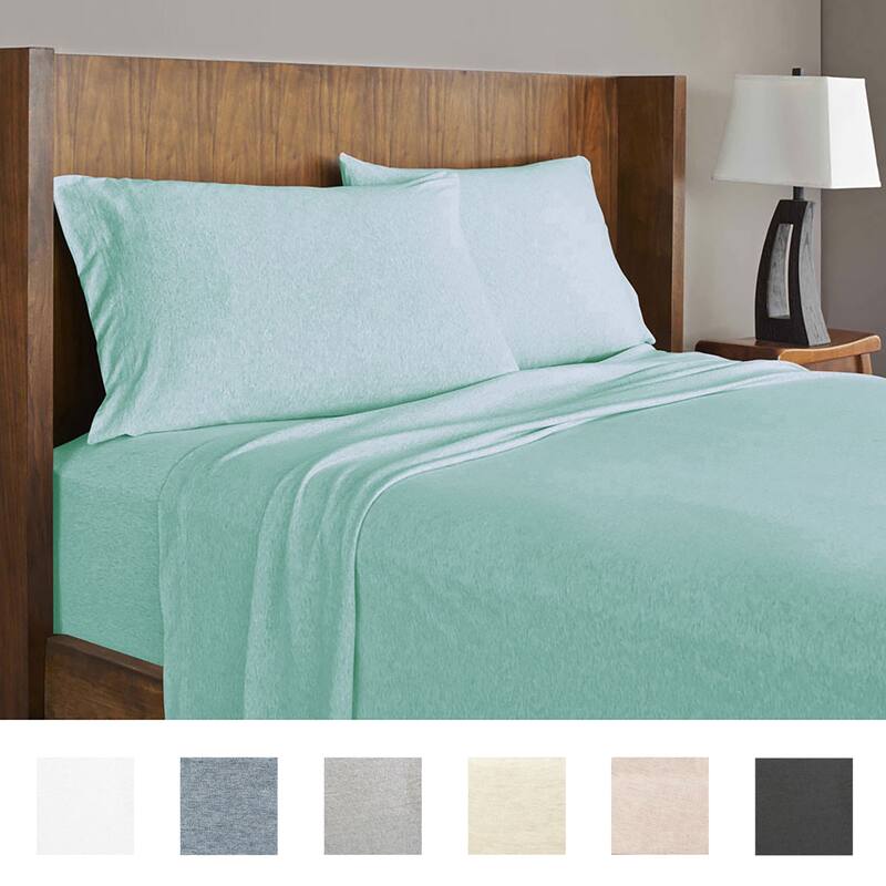 Soft Tees Luxury Jersey Knit Bed Sheet Set