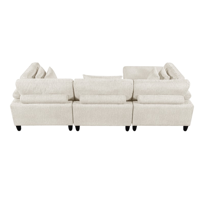 Jonas 4-Piece Modular Sectional Sofa with Ottoman