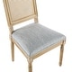 preview thumbnail 9 of 9, Regina French Country Wood and Cane Upholstered Dining Chairs by Christopher Knight Home