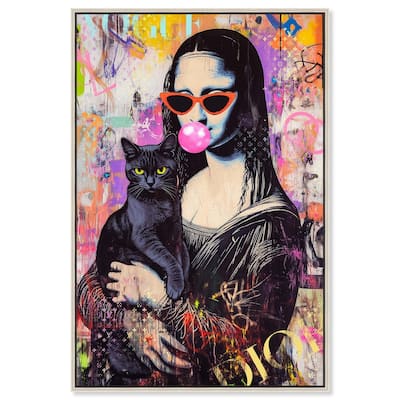 Classical Gal and Her Companion Canvas by Art Remedy