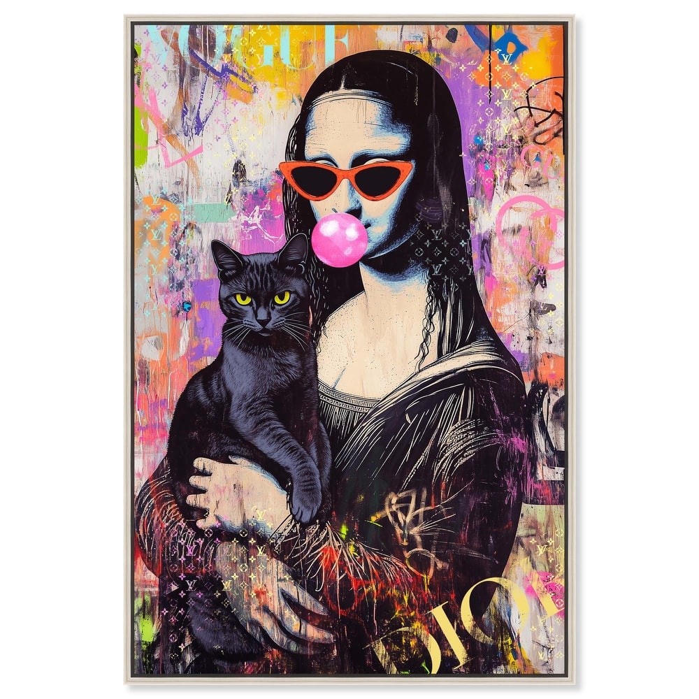 Classical Gal and Her Companion Canvas by Art Remedy
