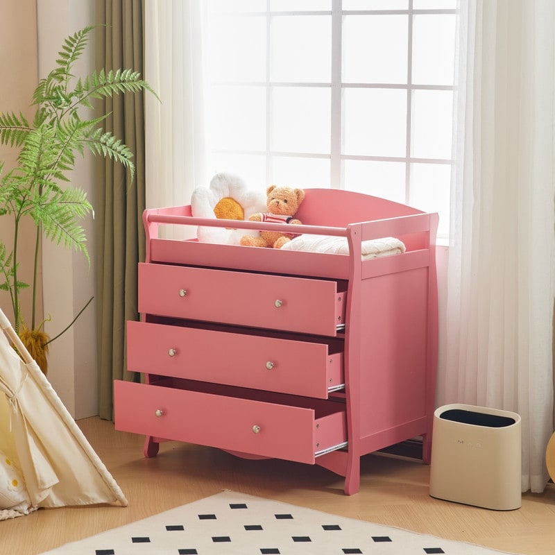 Red changing table cheap