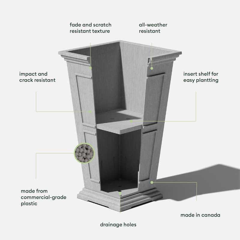 Veradek Brixton Tall 28-inch Planter